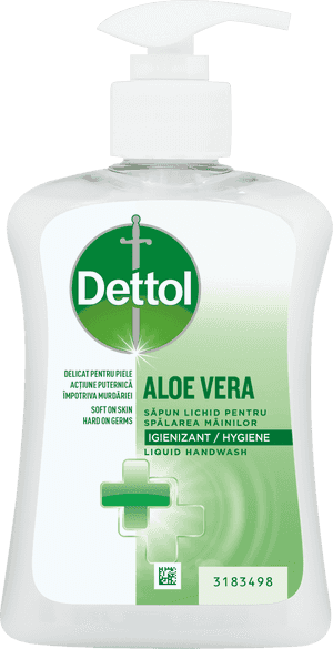 Dettol folyékony szappan pumpás adagolóval- Aloe vera és E-vitamin