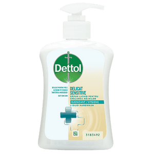 Dettol folyékony szappan pumpás adagolóval – Sensitive